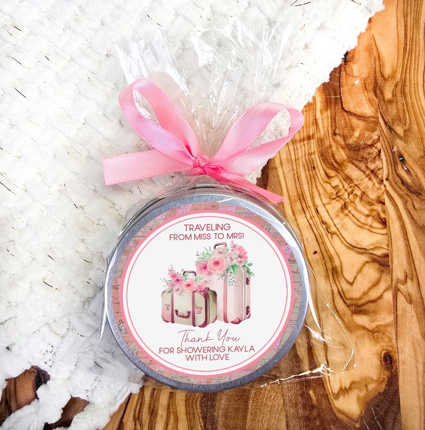 a jar of soap sitting on top of a wooden table