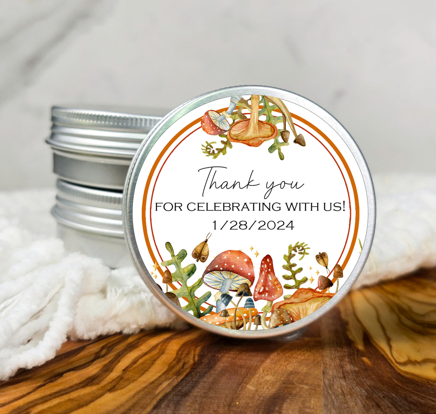 thank you for celebrating with us in a tin