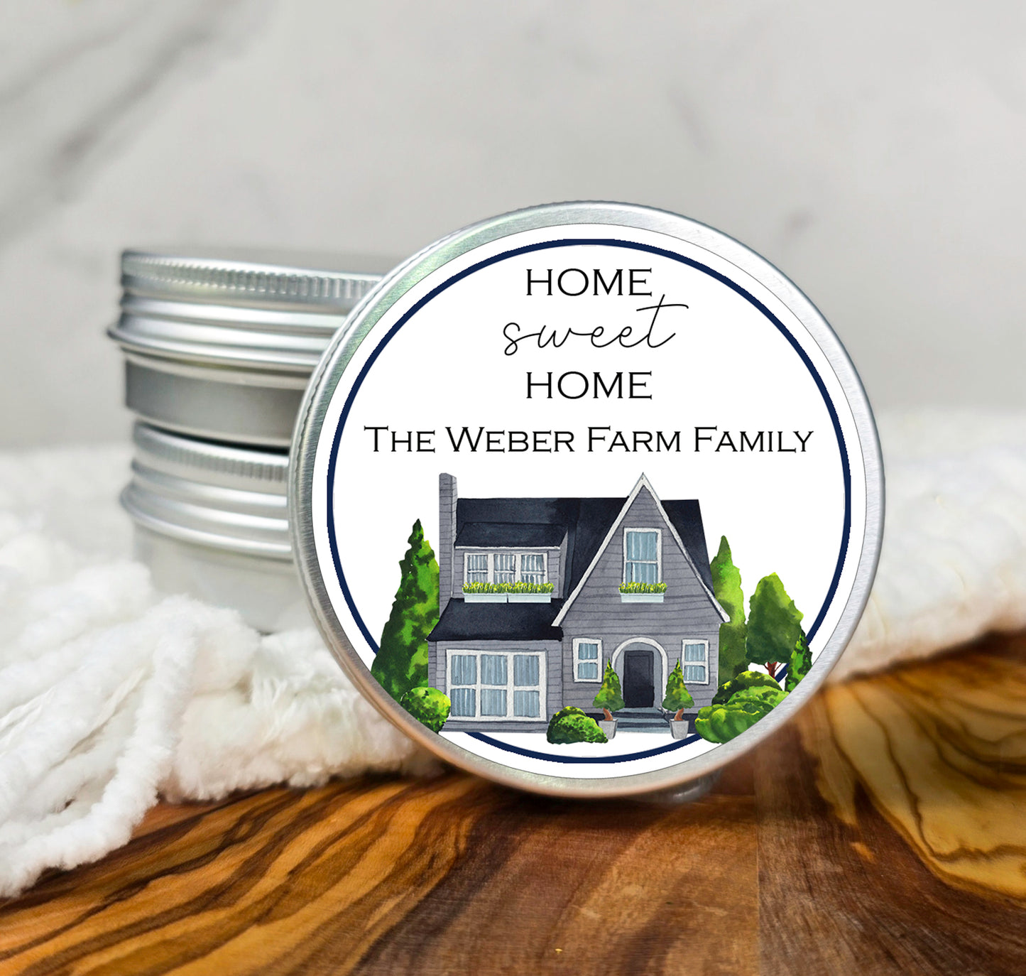 a tin of the weber farm family home sweetener