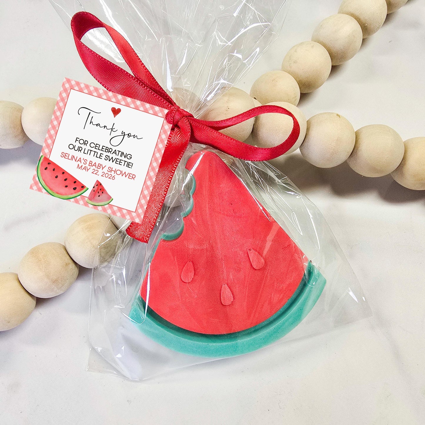 Watermelon Soap Baby Shower Favors: Little Sweetie Party Gift