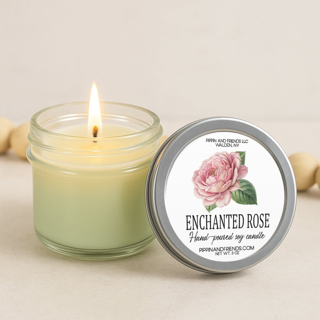 Enchanted Rose Soy Candle 3 oz.