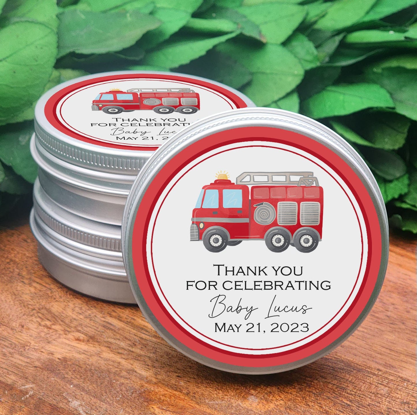 Fire Truck Candle