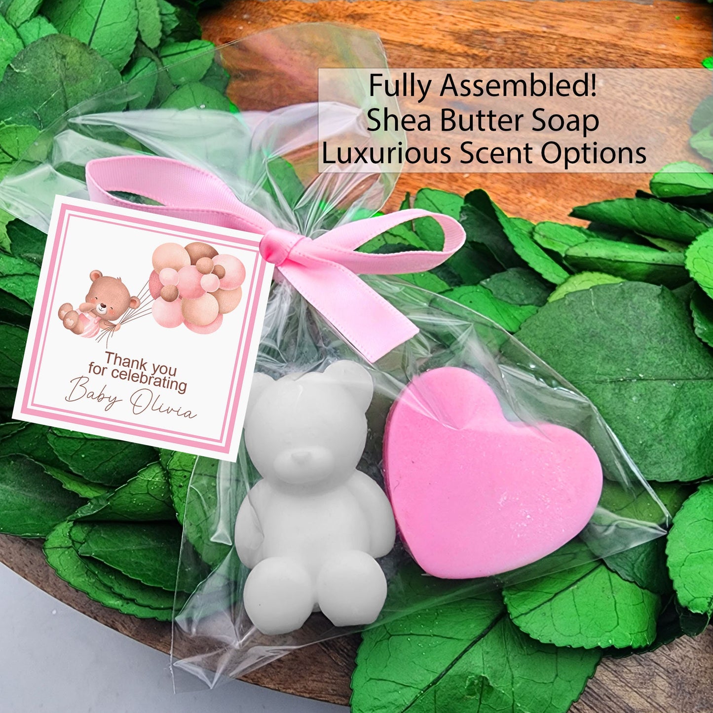 Bear baby shower favors - teddy bear theme favors - bear party favors - teddy bear favors - baby bear shower favors