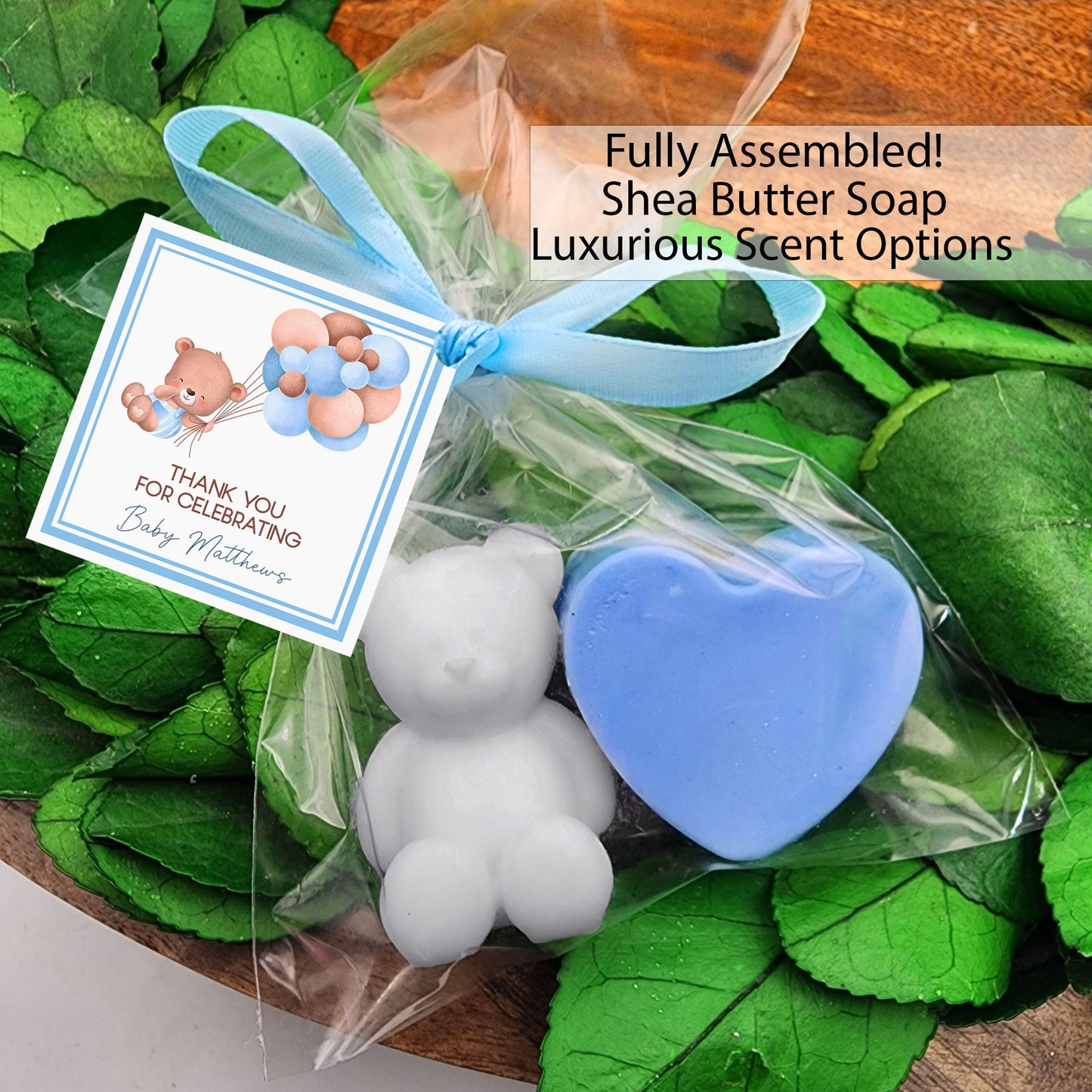 Bear baby shower favors - teddy bear theme favors - bear party favors - teddy bear favors - baby bear shower favors