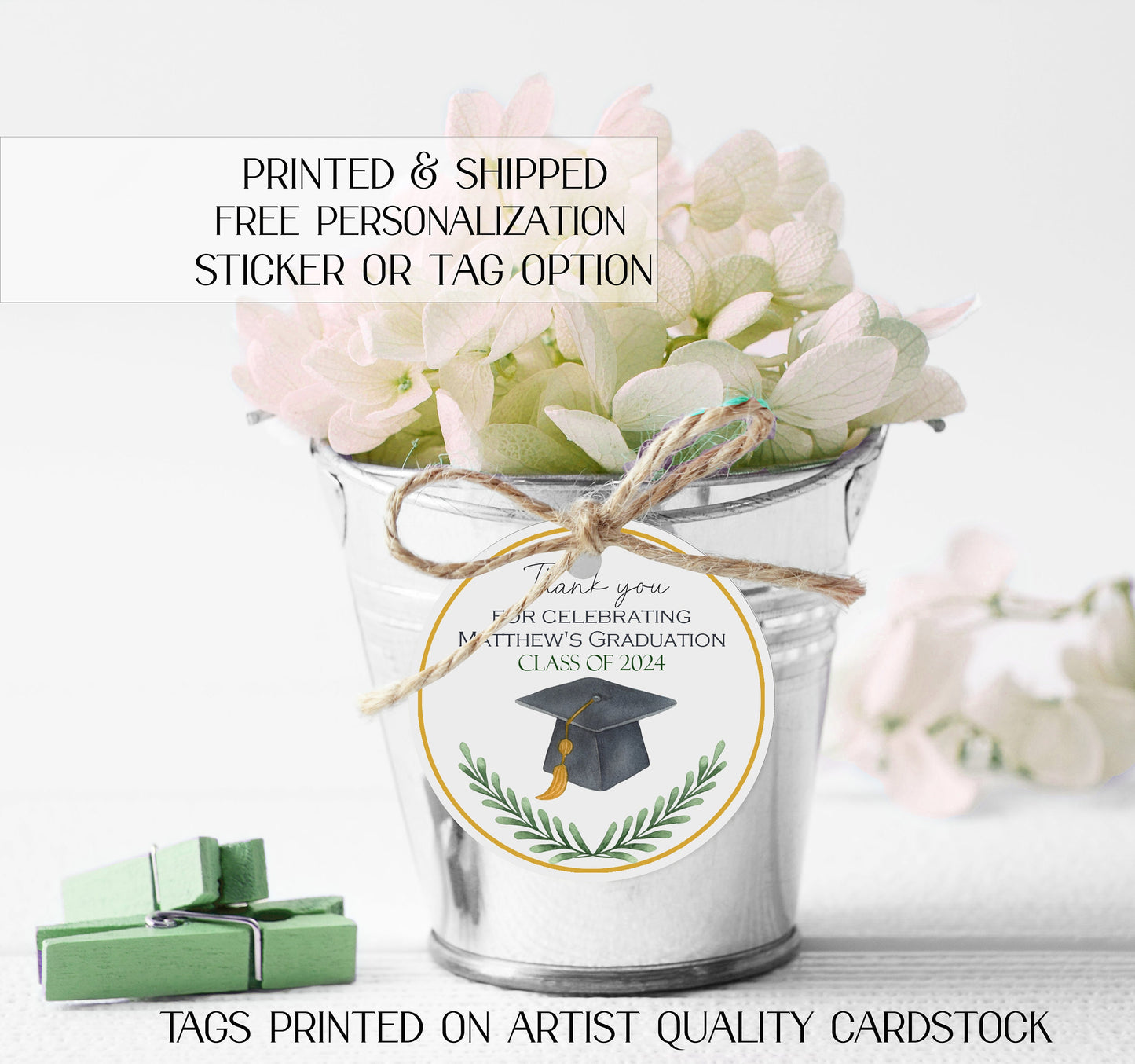 Graduation labels - graduation favor stickers - graduation favor tags - personalized graduation stickers - personalized graduation tags