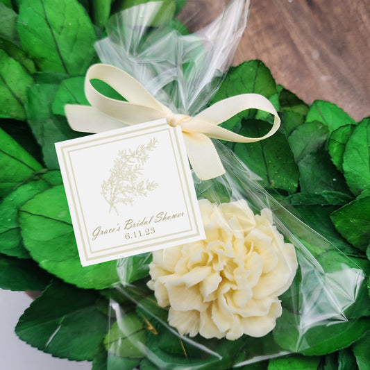 a bouquet of flowers is wrapped in plastic