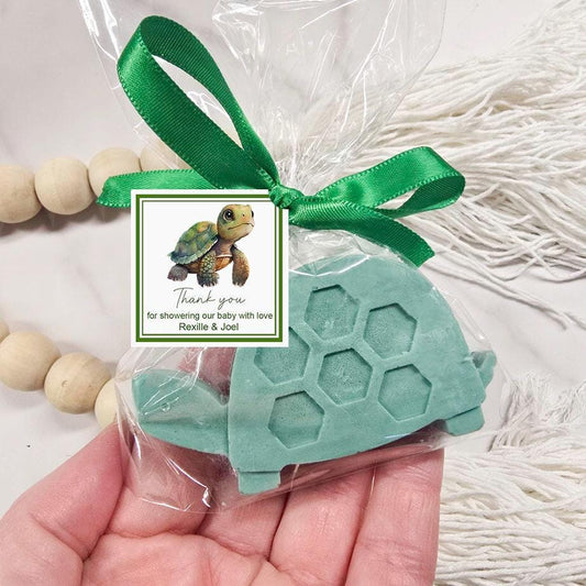 Turtle Soap Favor – Turtle Birthday Party Favor – Baby Shower Turtle Gift – Woodland Birthday Favor – Enchanted Forest Soap – Personalized