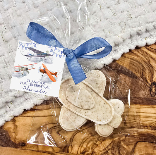 Airplane soap favors, oatmeal and honey, how time flies  theme, 1st birthday, aviation 1st party, adventure awaits, jet, transportation