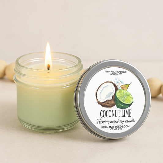 Coconut Lime Soy Candle 3 oz.