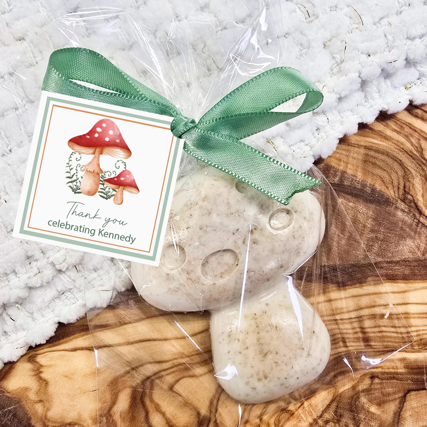 Mushroom soap Party Favors - Honey and oatmeal soaps, Woodland, Wildflower, spring, Garden baby shower, bridal shower, birthday parties