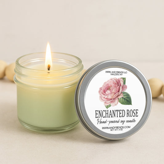 Enchanted Rose Soy Candle 3 oz.