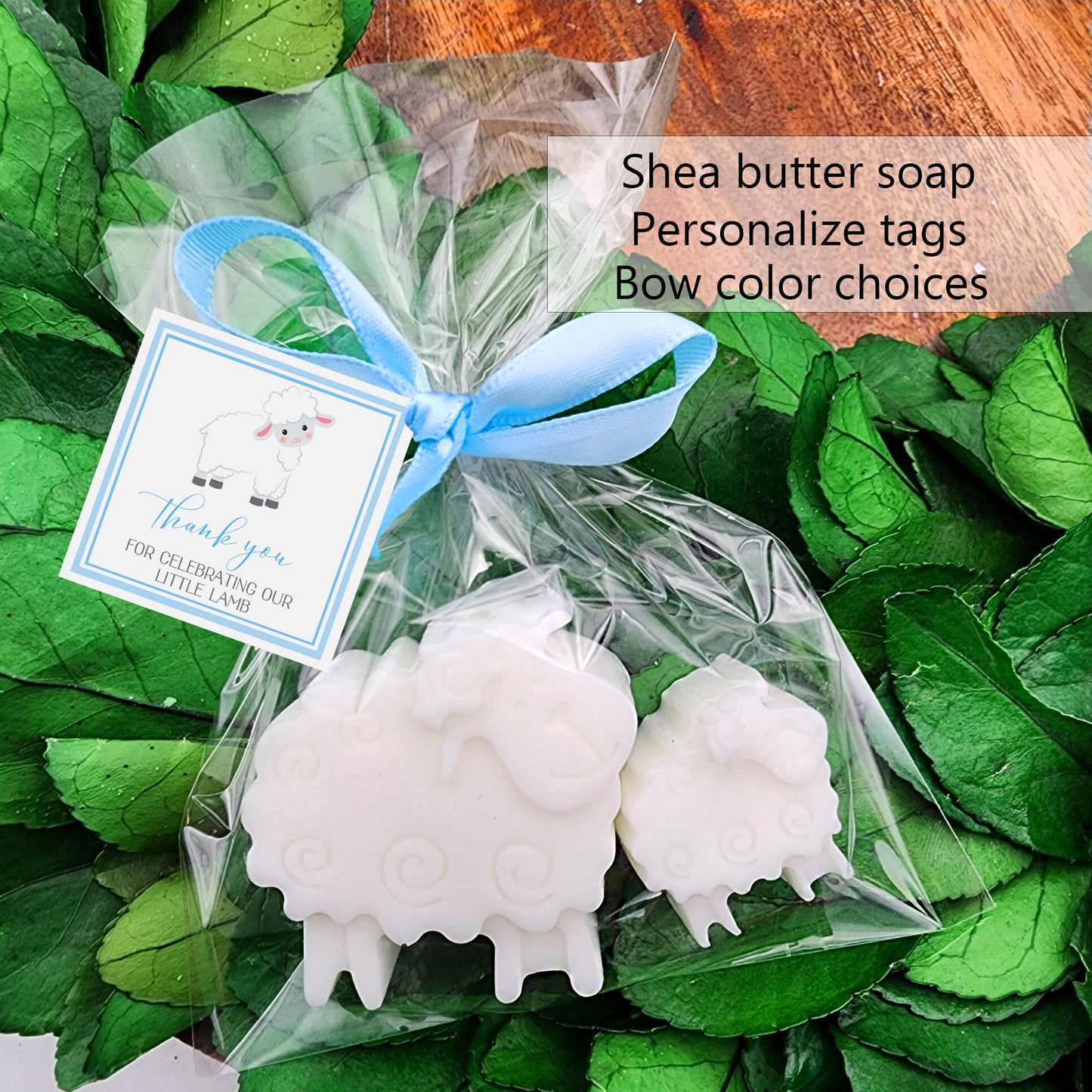 Lamb baby shower favors