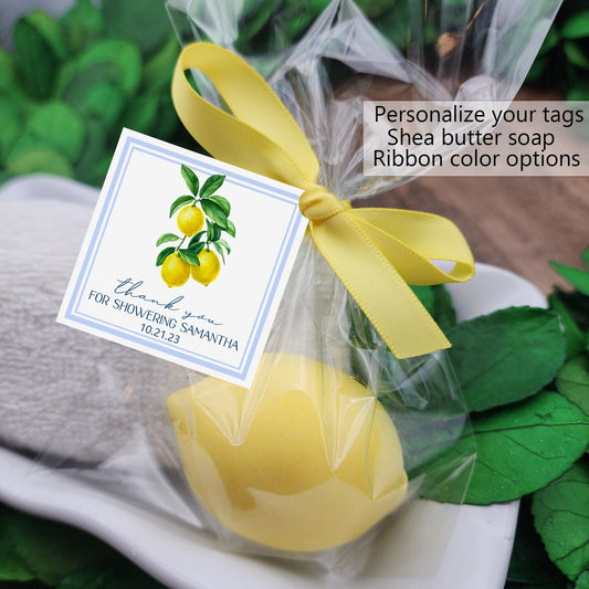Lemon bridal shower favors - Citrus bridal shower favors - lemon wedding favors - lemon bridal theme - Lemon birthday favors