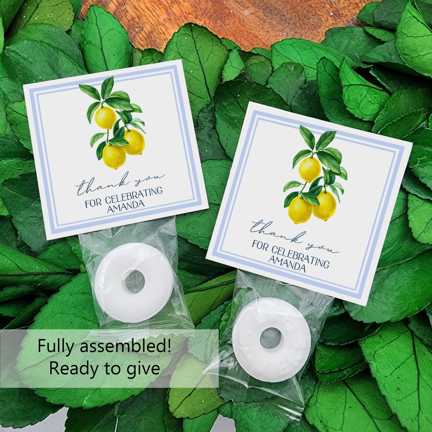 Personalized mints - Lemon bridal shower favors - Lemon baby shower favors - mint to be - custom mints - personalized candy - wedding candy