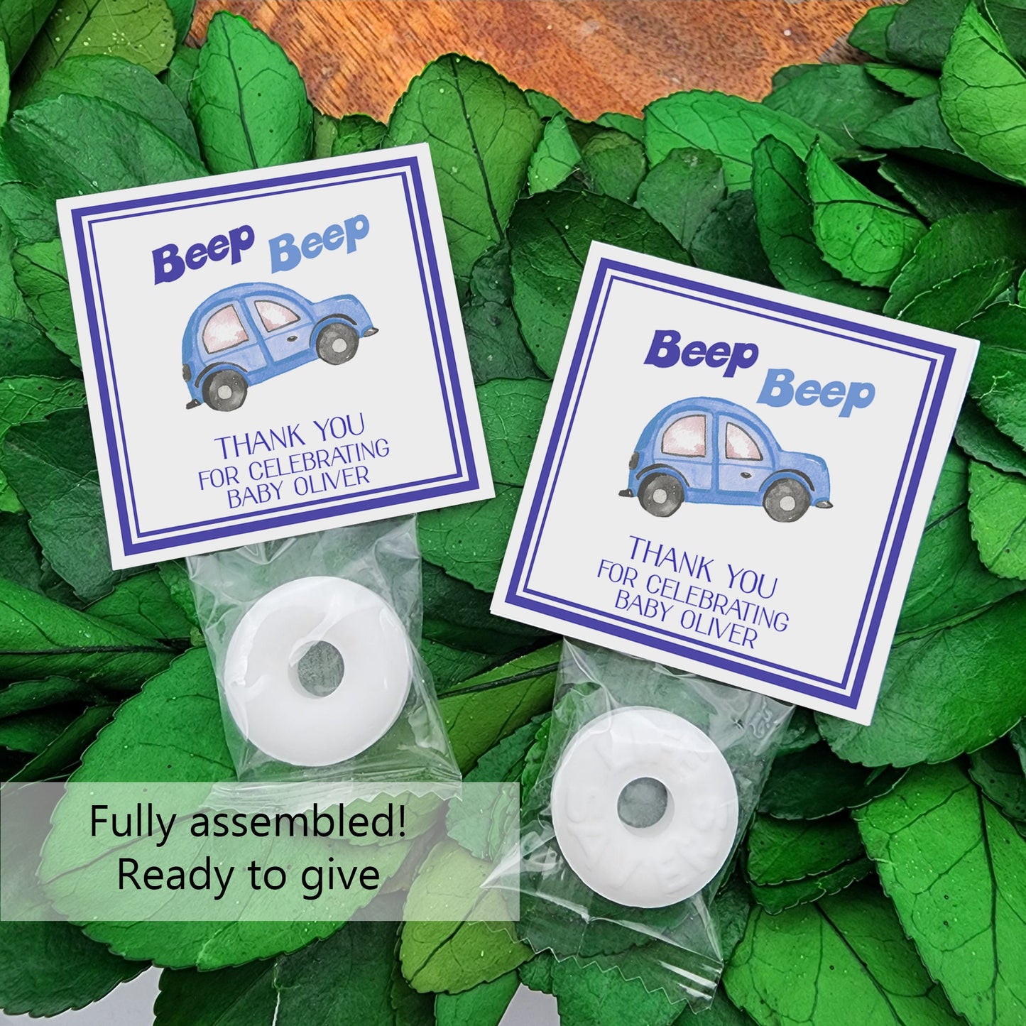 Personalized mints - car baby shower - baby shower mints -  car 1st birthday - custom mints - personalized candy - personalized party mints