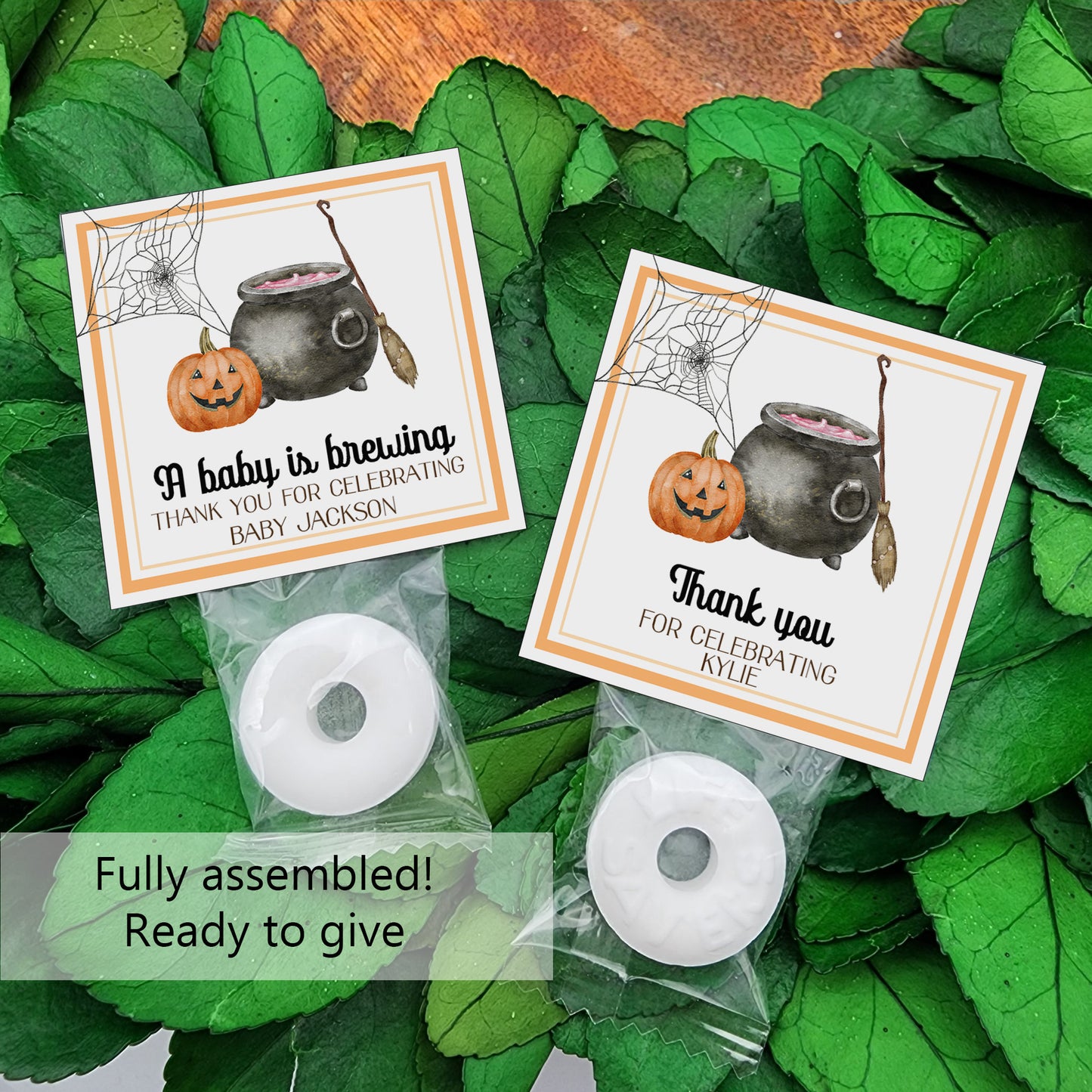 Halloween mints - Personalized mints - Halloween baby shower mints - personalized Halloween candy - Halloween party favors