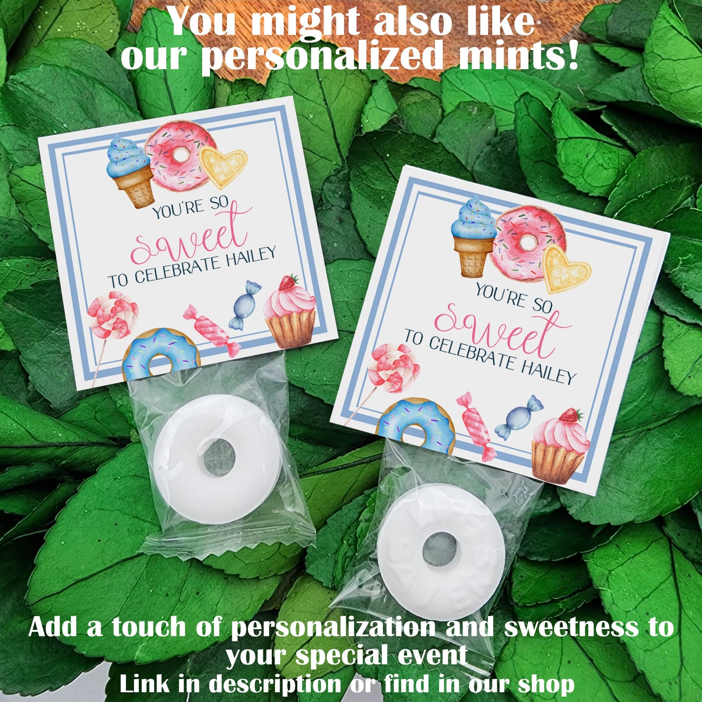 Two sweet party favors - Sweet one party favors - Candyland party favors - Candy birthday favors - Sweet celebration