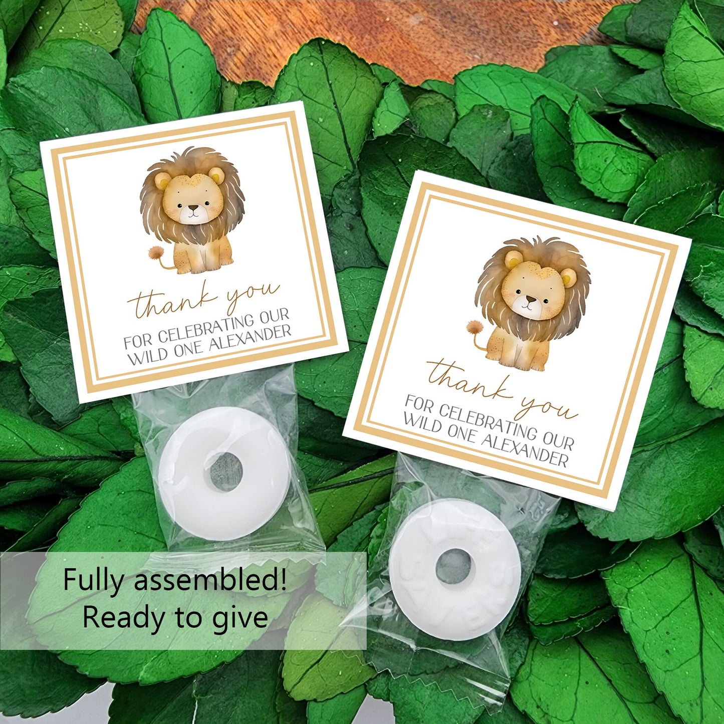 Lion baby shower favors- Lion first birthday - wild one birthday - lion birthday favors - our little lion - lion 1st birthday - lion favors