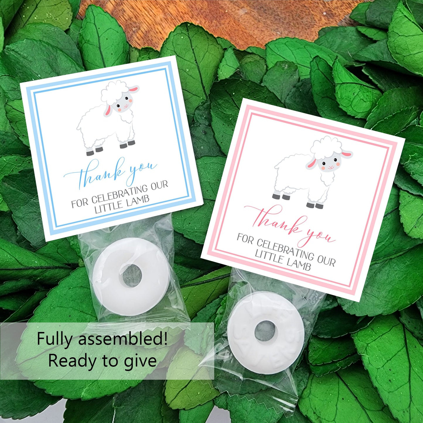 Lamb Baby shower mints - Personalized mints - baby lamb shower candy - sheep baby shower - little lamb is on the way - little lamb