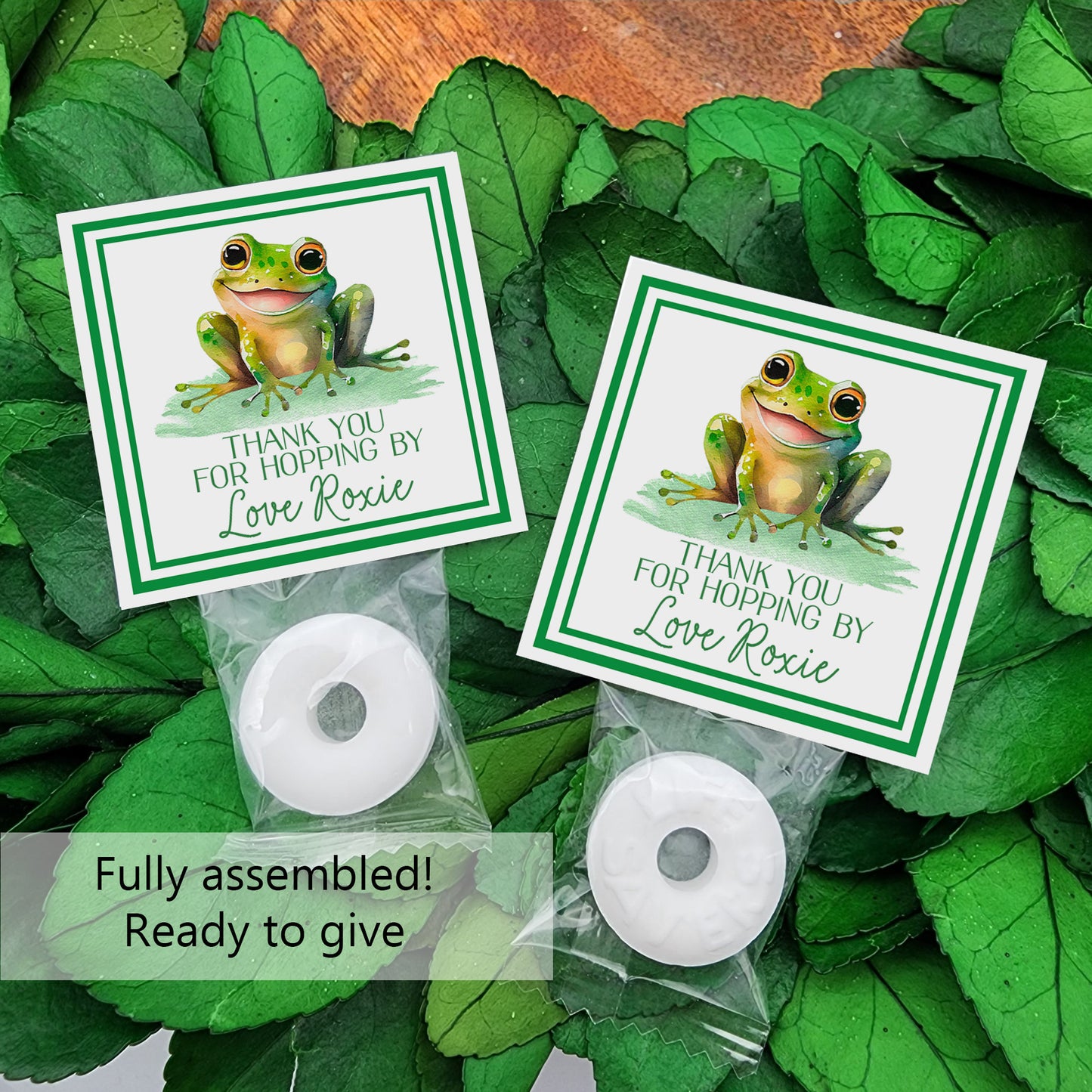 Frog party favors - frog birthday - frog party decor - thanks for hopping by - frog themed party - frog favors