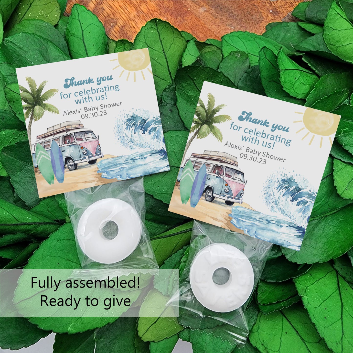 Beach baby shower favors- baby on board shower favors - surfs up theme - surfing first birthday - surfing birthday - beach 1st birthday