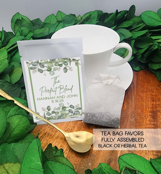 Eucalyptus Tea Bag Party Favors