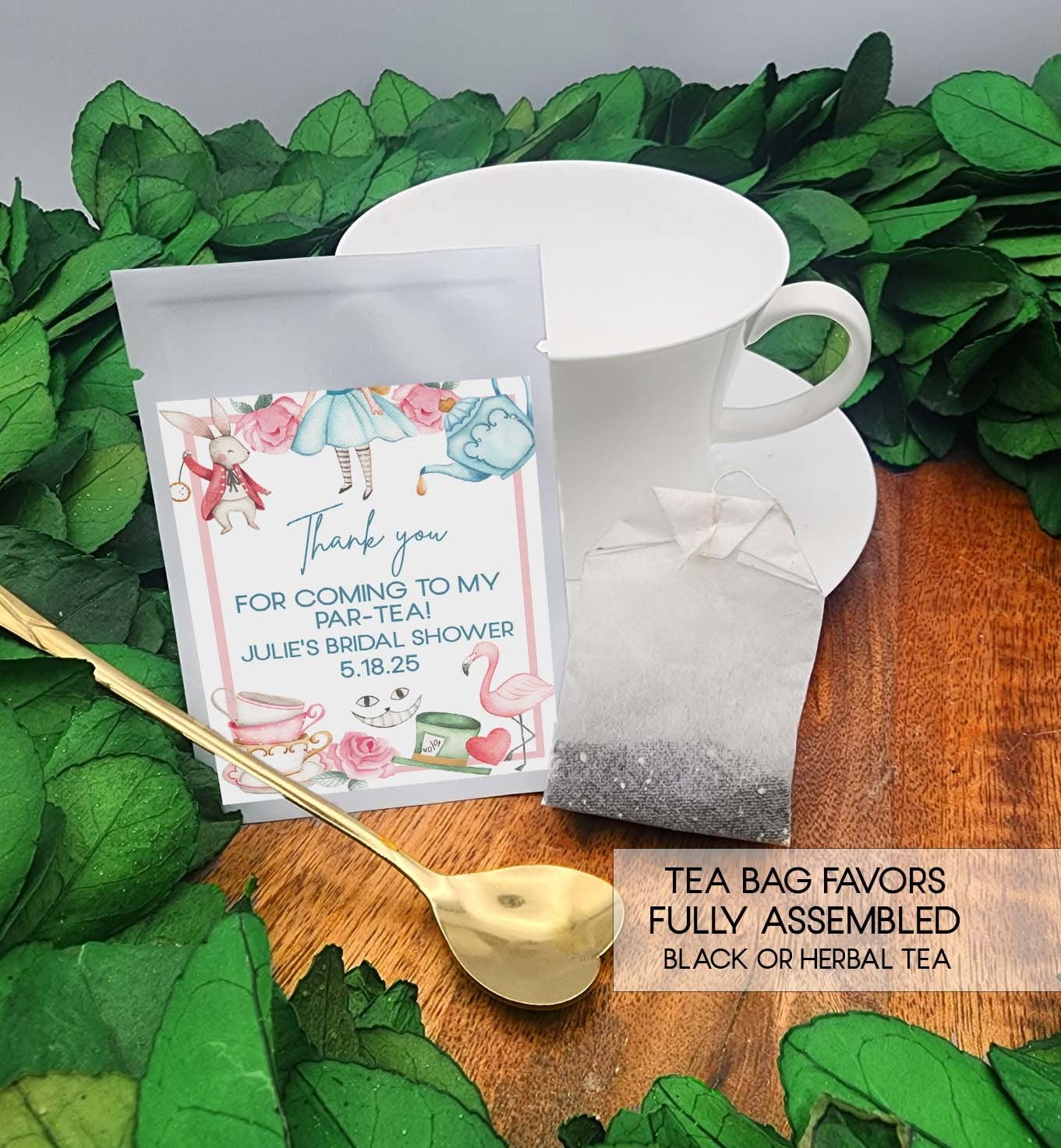 Alice in Wonderland Tea Party Favors