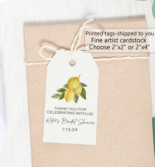 Custom Lemoncello favor tags - printed lemoncello tags - printed lemon tags - lemon bridal shower - lemoncello bridal shower - Italian