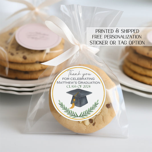 Graduation labels - graduation favor stickers - graduation favor tags - personalized graduation stickers - personalized graduation tags