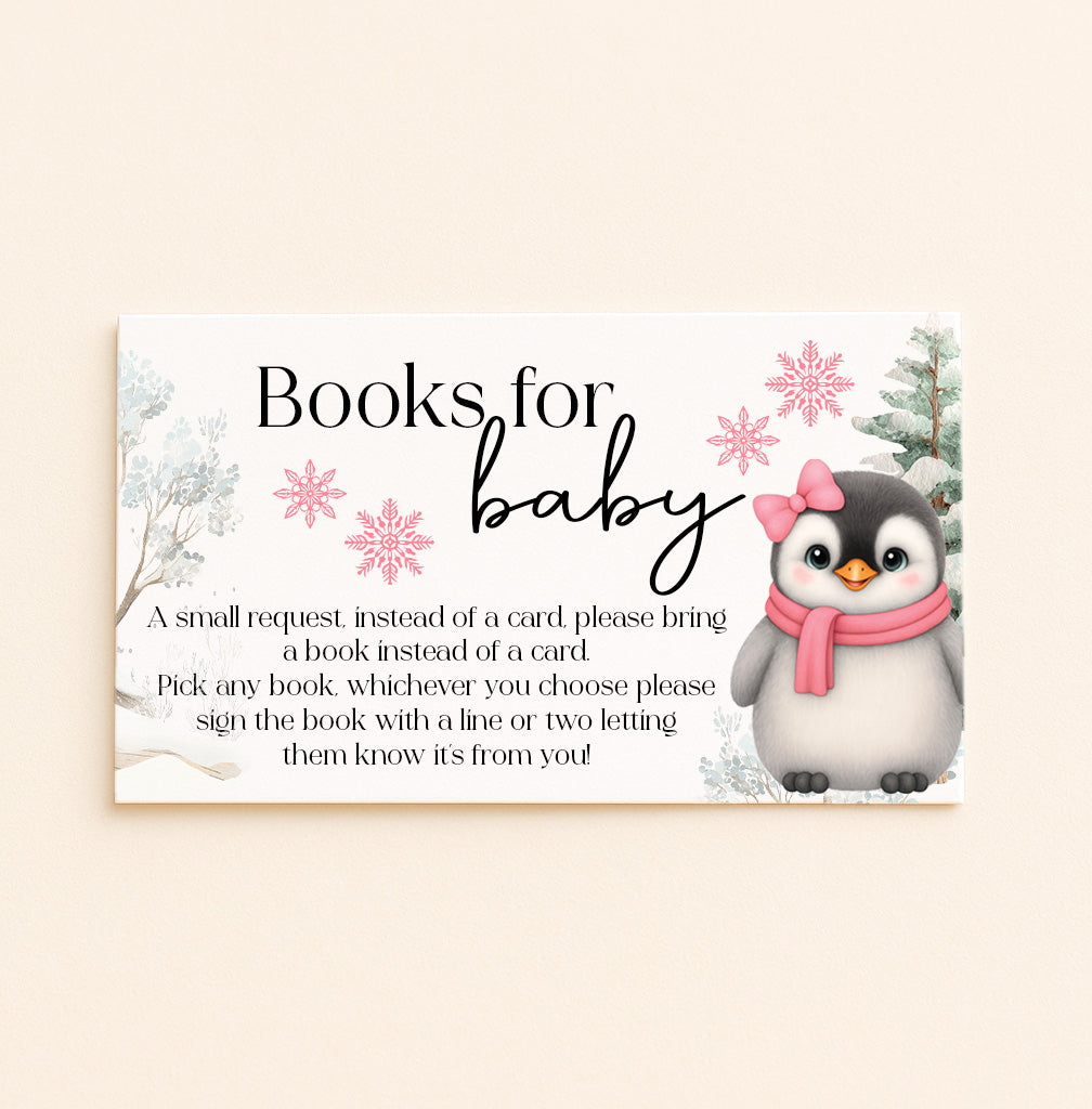 Winter Penguin Books for Baby Cards – Set of 12