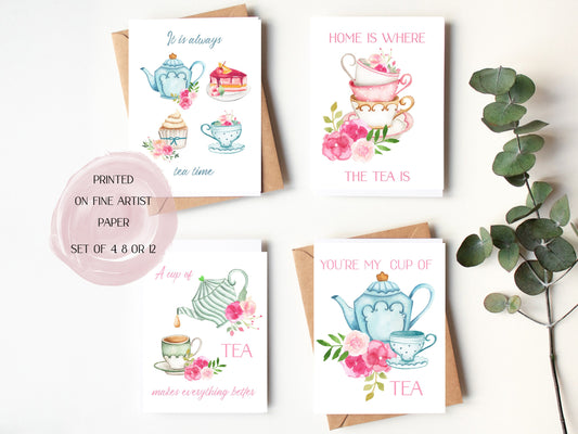 Having Tea Card Cards – Pippin and Friends LLC