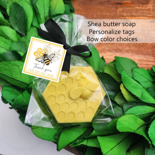 Bee bridal shower favors - Bee wedding favor - bumble bee themed party favors - bee themed birthday - bee party favors - bee soap favors