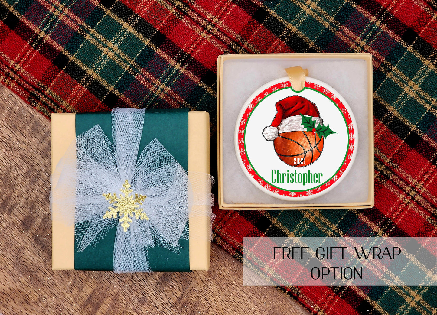 Basketball ornament - Basketball Christmas ornament - Ceramic basketball ornament - sports ornaments - basketball coach Christmas