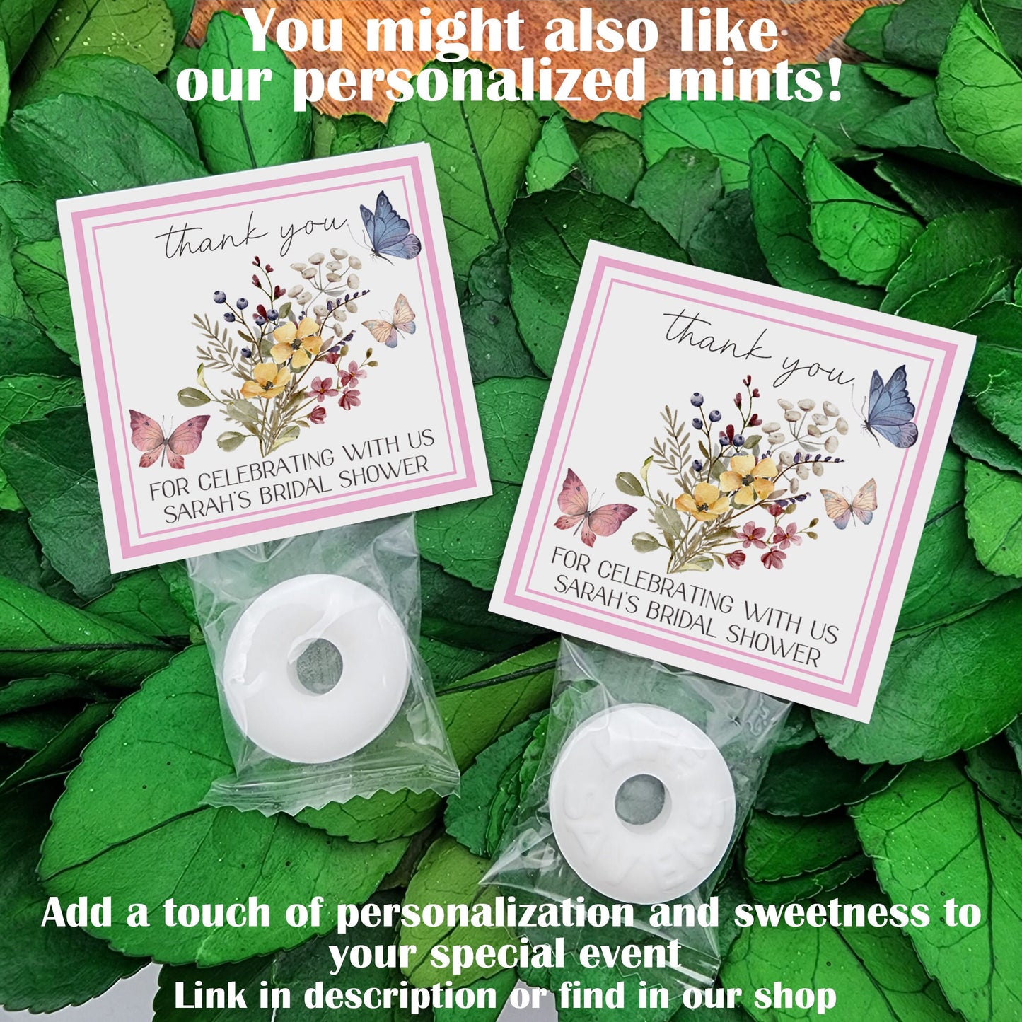 Butterfly bridal shower favors - Butterfly favors - Garden bridal shower favors - Butterfly baby shower favors - tea party favors